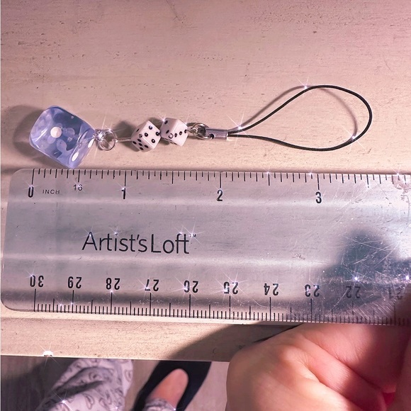 Unique Phone Charm,/ Dice Charm backpack / Dice Gift / Phone Charm Artisan - Picture 14 of 14